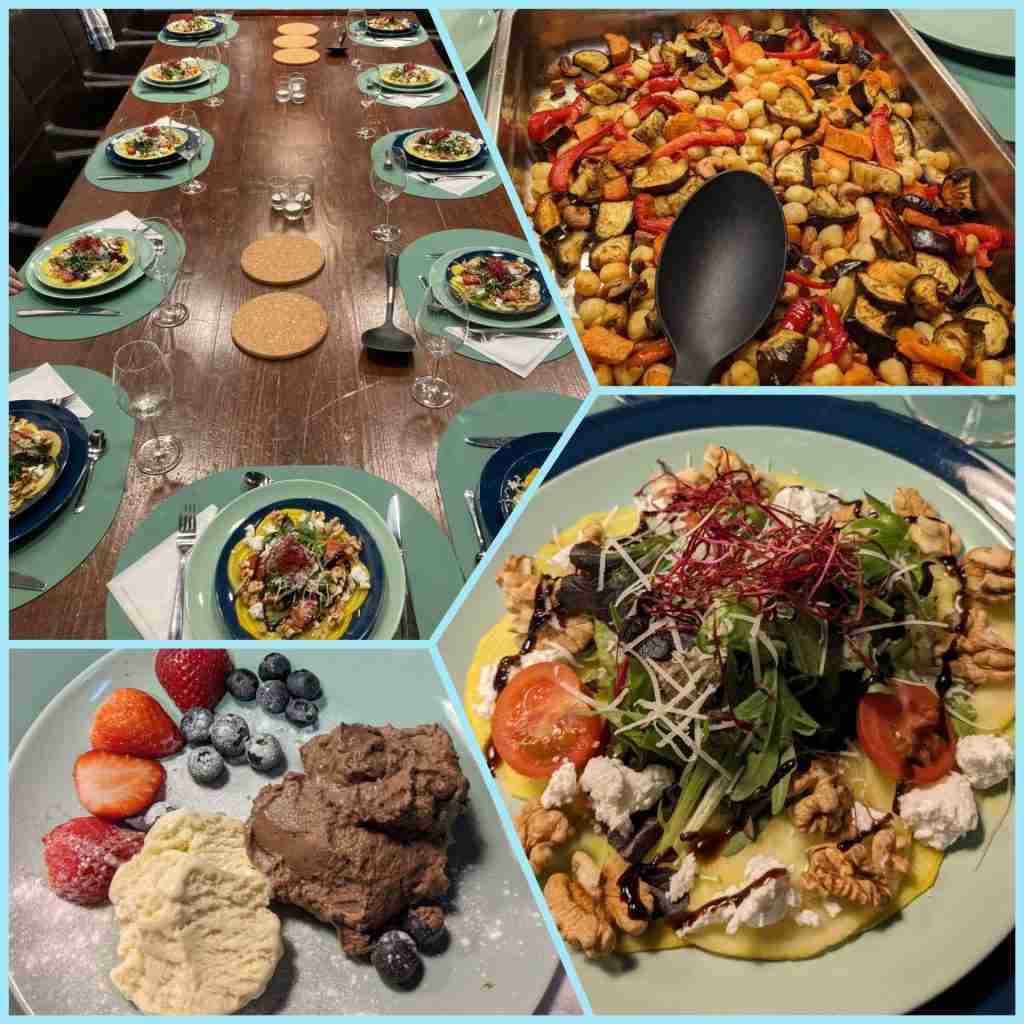 Eten zonder vlees collage